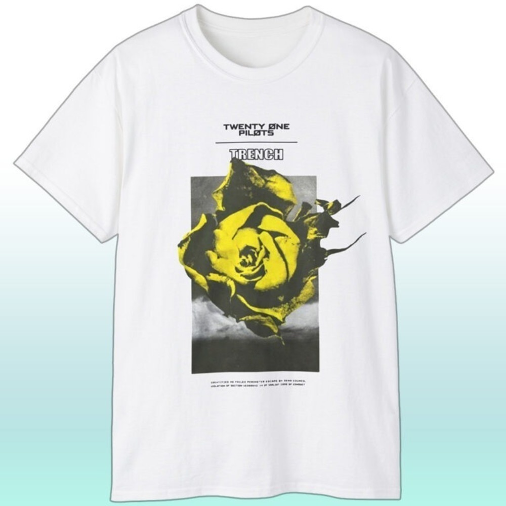 Rare Retro 21 Pilots Flower Shirt
